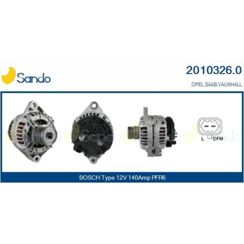 Generator Sando 2010326.0 für Opel