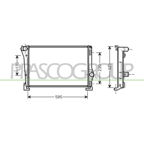 K&uuml;hler Motork&uuml;hlung Prasco FT133R008 Prascoselection f&uuml;r Fiat Lancia