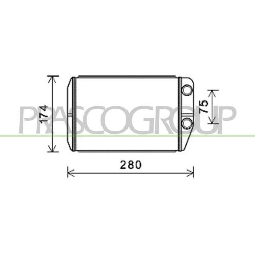 W&auml;rmetauscher Innenraumheizung Prasco FT930H001 Prascoselection f&uuml;r Citro&euml;n Fiat