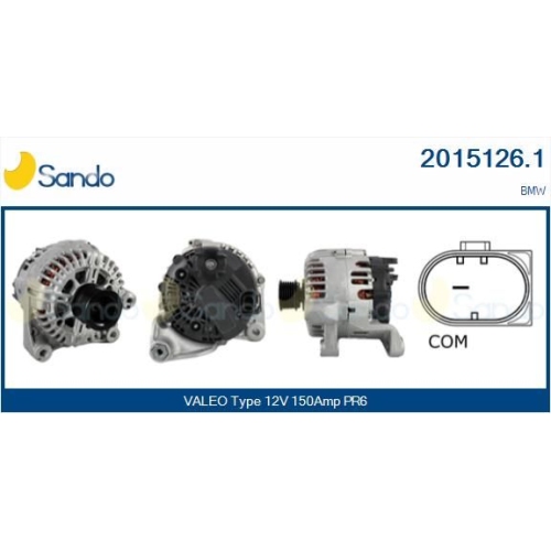 Generator Sando 2015126.1 f&uuml;r Bmw