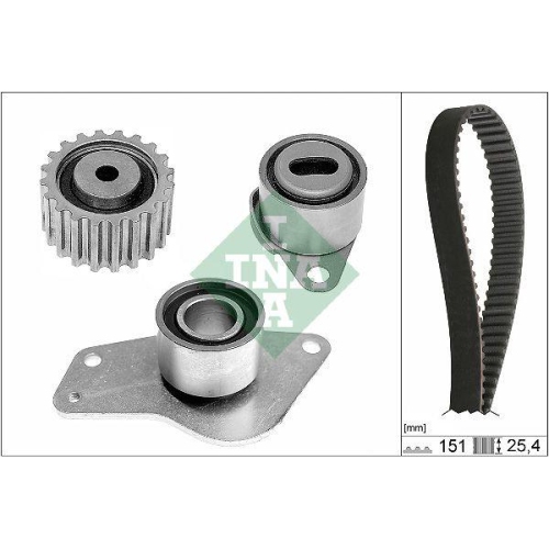 Zahnriemensatz Schaeffler Ina 530 0185 10 für Renault Dacia