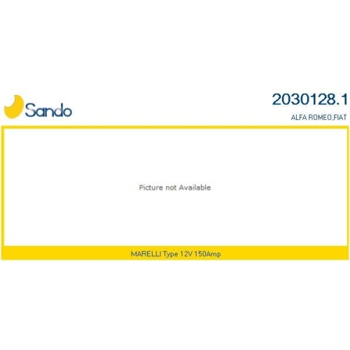 Generator Sando 2030128.1 f&uuml;r Fiat