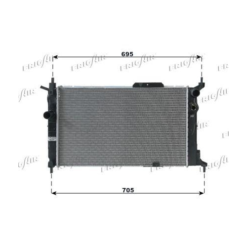 Kühler Motorkühlung Frigair 0107.2037 für General Motors