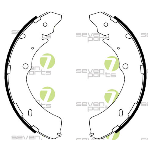 Bremsbackensatz 7 Seven Parts SVG10908 für Hinterachse