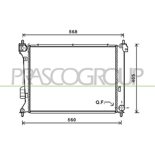 K&uuml;hler Motork&uuml;hlung Prasco HN200R002 Prascoselection f&uuml;r Hyundai