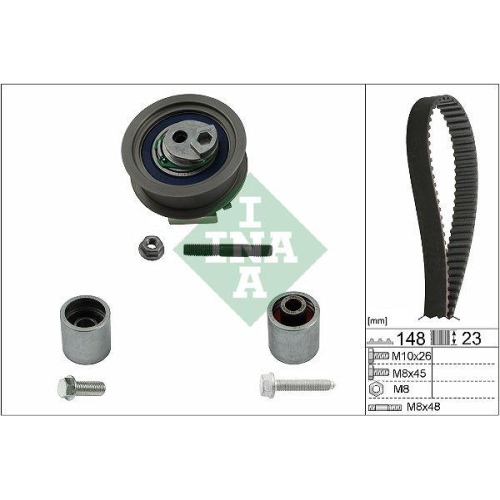 Zahnriemensatz Schaeffler Ina 530 0445 10 f&uuml;r Audi Seat Skoda VW Audi (faw)