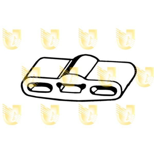 Gummistreifen Abgasanlage Unigom 165021 für Daewoo Opel Hinten