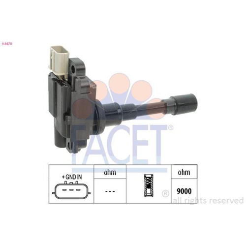Z&uuml;ndspule Facet 9.6470 Oe Equivalent f&uuml;r Fiat Subaru Suzuki