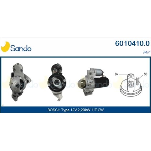 Starter Sando 6010410.0 für Bmw Für Fahrzeuge Mit Start-stopp-funktion