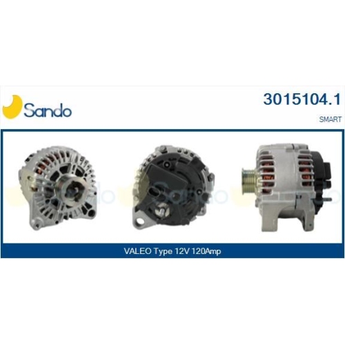 Startergenerator Sando 3015104.1 f&uuml;r Mercedes Benz Mercedes Benz Smart