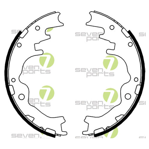 Bremsbackensatz 7 Seven Parts SVG10921 f&uuml;r Hinterachse