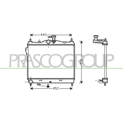 K&uuml;hler Motork&uuml;hlung Prasco HN330R003 Prascoselection f&uuml;r Hyundai
