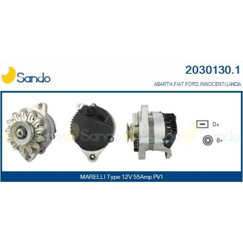 Generator Sando 2030130.1 f&uuml;r Fiat Isuzu Mitsubishi