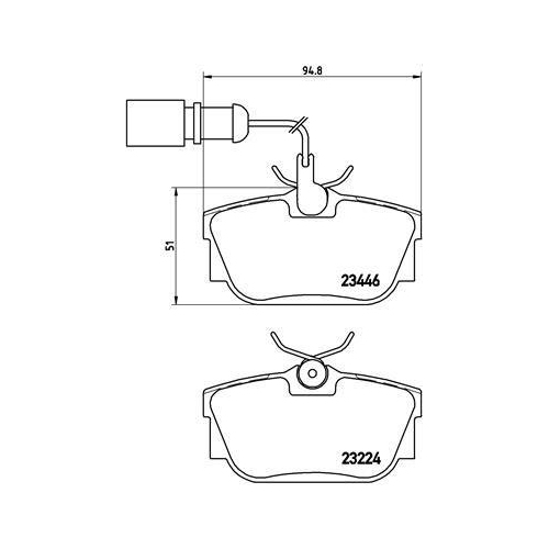 Bremsbelagsatz Scheibenbremse Brembo P85059 Prime Line f&uuml;r Audi Ford Seat Skoda