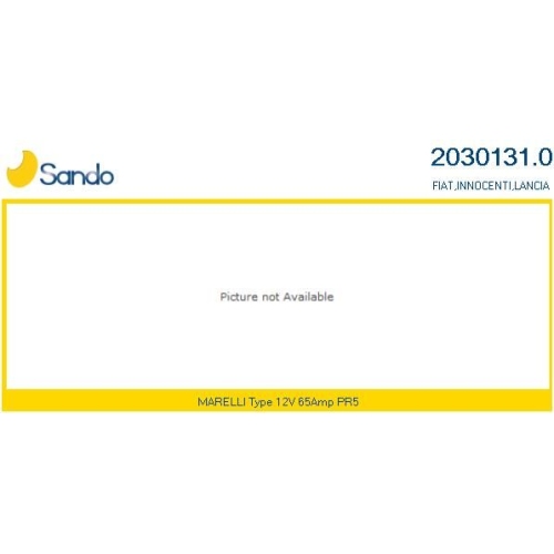 Generator Sando 2030131.0 f&uuml;r Fiat F&uuml;r Fahrzeuge Mit Klimaanlage