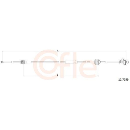 Seilzug Schaltgetriebe Cofle 12.7259 f&uuml;r Alfa Romeo Fiat Opel