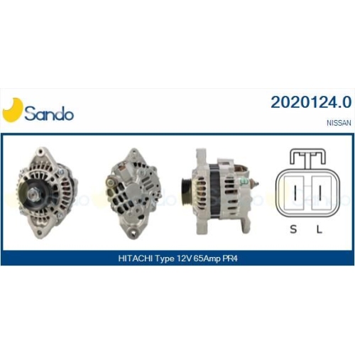 Generator Sando 2020124.0 f&uuml;r Mitsubishi Nissan Hitachi