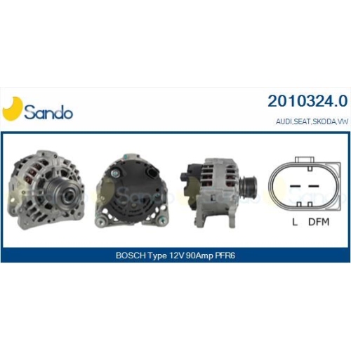 Generator Sando 2010324.0 f&uuml;r VW Vag