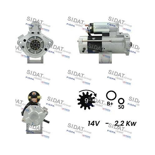Starter Sidat S12MH0781A2 f&uuml;r Mitsubishi