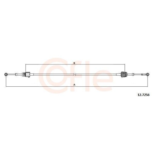 Seilzug Schaltgetriebe Cofle 12.7256 f&uuml;r Alfa Romeo Fiat