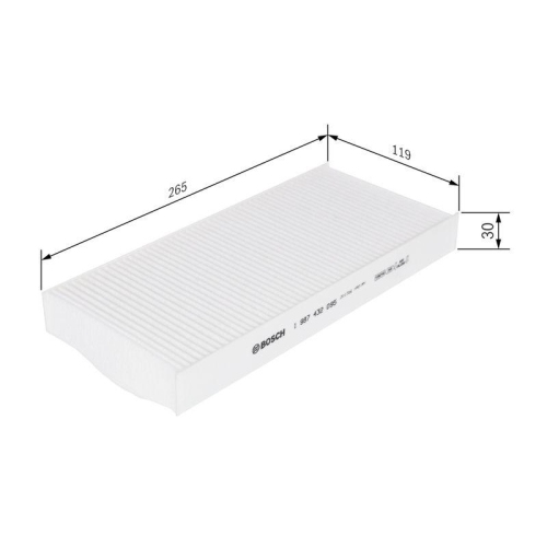 Filter Innenraumluft Bosch 1987432095 für Renault