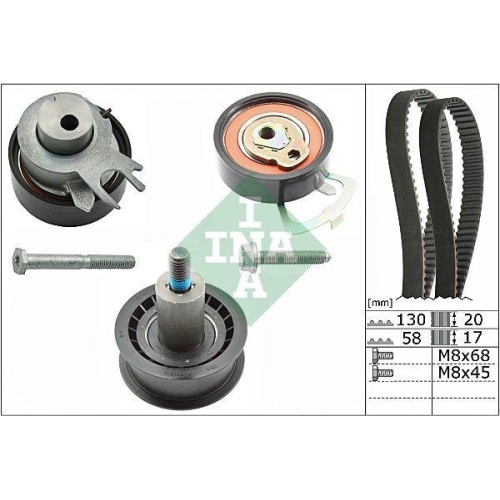 Zahnriemensatz Schaeffler Ina 530 0538 10 f&uuml;r Audi Seat Skoda VW Vw (svw)