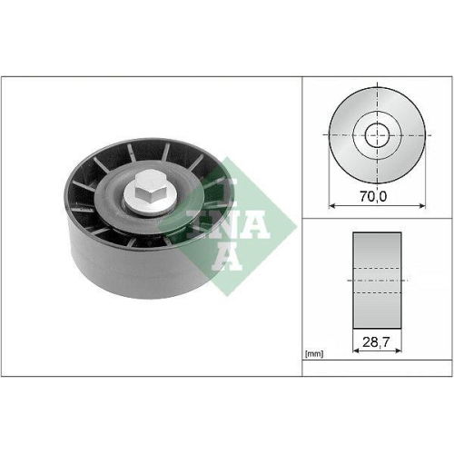 Umlenk /f&uuml;hrungsrolle Keilrippenriemen Schaeffler Ina 532 0254 10 f&uuml;r Ford