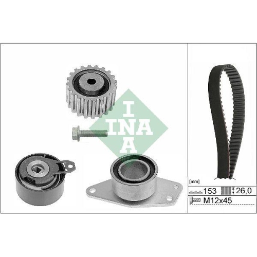 Zahnriemensatz Schaeffler Ina 530 0357 10 f&uuml;r Renault Dacia