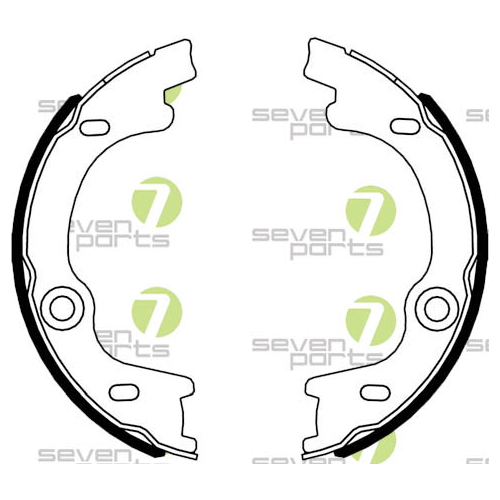 Bremsbackensatz 7 Seven Parts SVG10941 f&uuml;r Hinterachse
