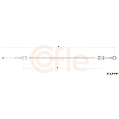 Seilzug Schaltgetriebe Cofle 2CB.FI034 für Fiat