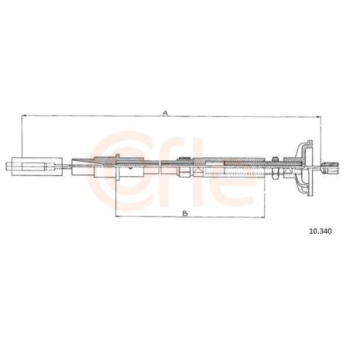 Seilzug Kupplungsbetätigung Cofle 10.340 für Vag VW