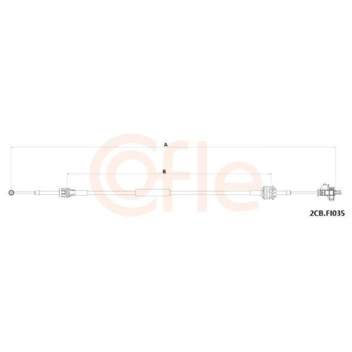 Seilzug Schaltgetriebe Cofle 2CB.FI035 für Fiat