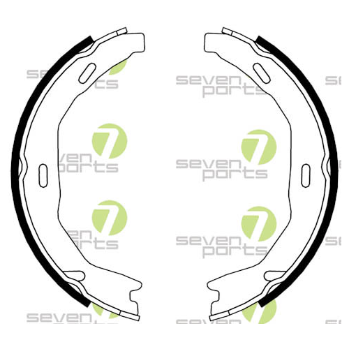 Bremsbackensatz 7 Seven Parts SVG10946 für Hinterachse