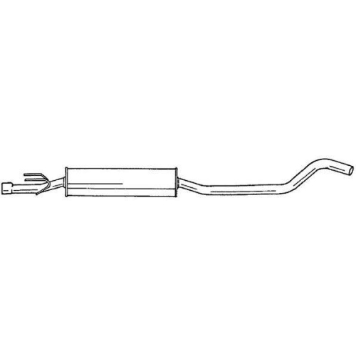 Mittelschalld&auml;mpfer Sigam 40455 f&uuml;r Opel