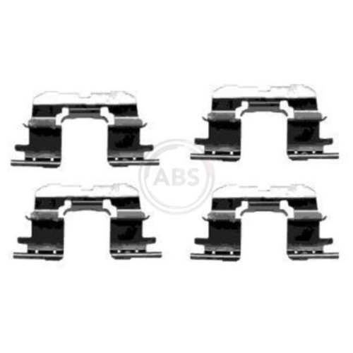 Zubehörsatz Scheibenbremsbelag A.b.s. 1227Q für Toyota Vorderachse