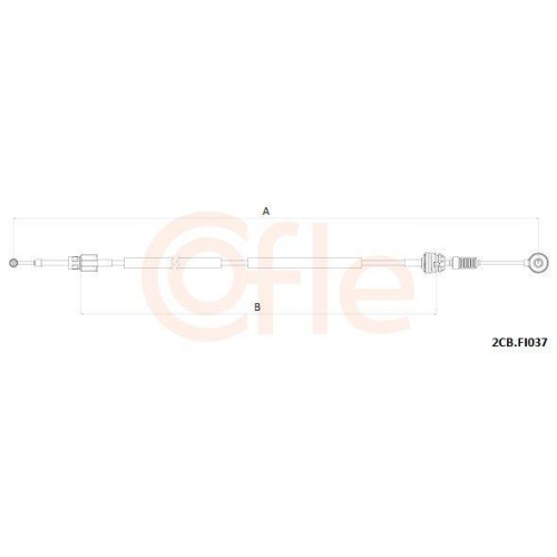 Seilzug Schaltgetriebe Cofle 2CB.FI037 für Fiat