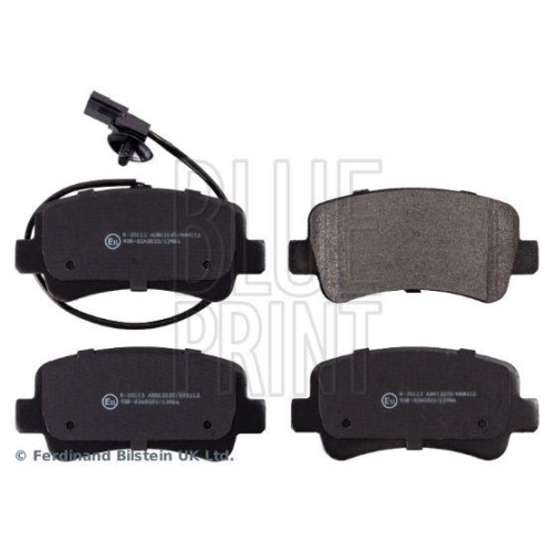 Bremsbelagsatz Scheibenbremse Blue Print ADN142154 f&uuml;r Nissan Opel Renault
