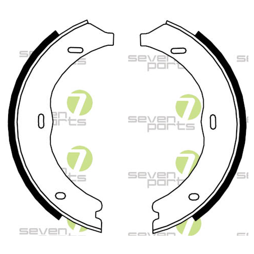 Bremsbackensatz 7 Seven Parts SVG10949 f&uuml;r Hinterachse