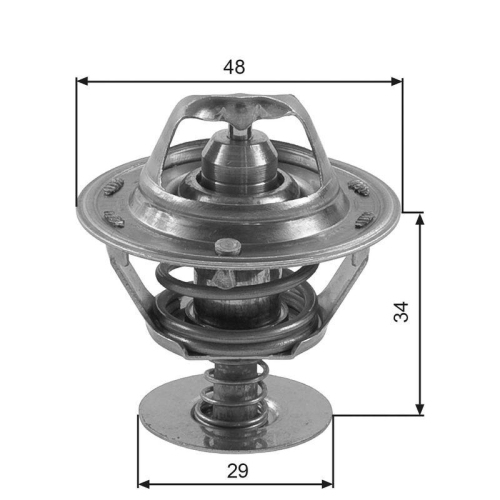Thermostat K&uuml;hlmittel Gates TH39082G1 f&uuml;r Daihatsu Nissan Toyota VW Hyundai Kia