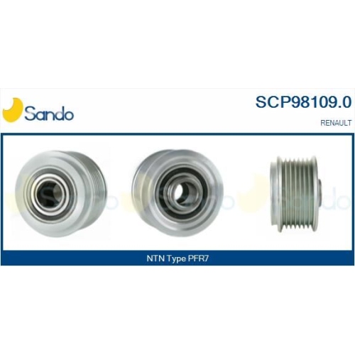 Riemenscheibe Generator Sando SCP98109.0 für Mitsubishi Nissan Ika