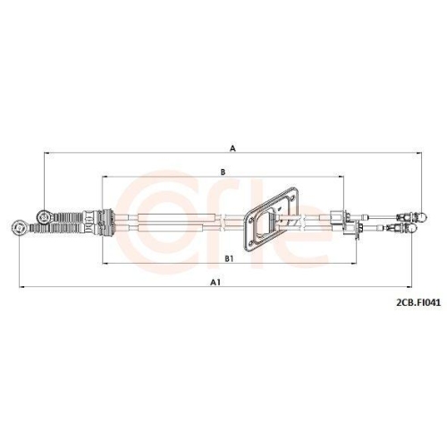 Seilzug Schaltgetriebe Cofle 2CB.FI041 für Fiat
