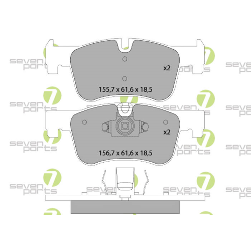 Bremsbelagsatz Scheibenbremse 7 Seven Parts SVP27470 für Bmw Mini Vorderachse