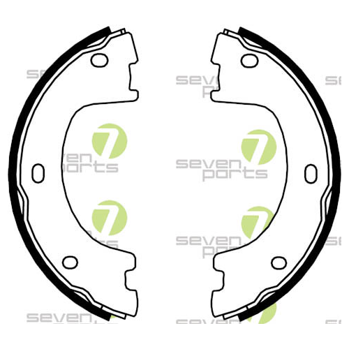Bremsbackensatz Feststellbremse 7 Seven Parts SVG10950 für Hinterachse