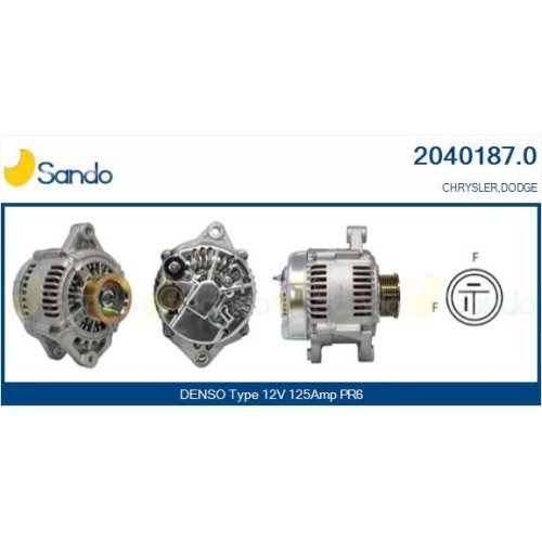 Generator Sando 2040187.0 f&uuml;r Chrysler