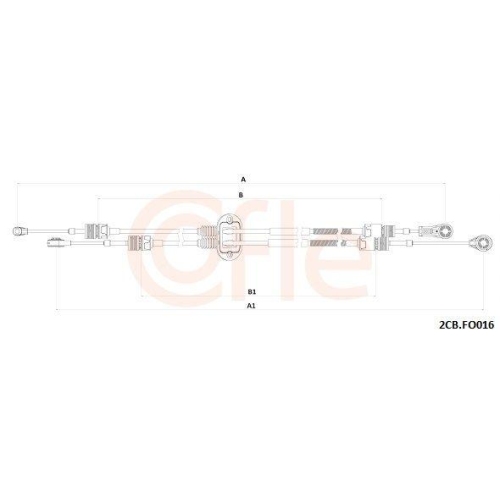 Seilzug Schaltgetriebe Cofle 2CB.FO016 für Ford