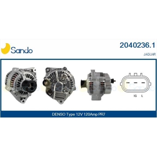 Generator Sando 2040236.1 für Jaguar