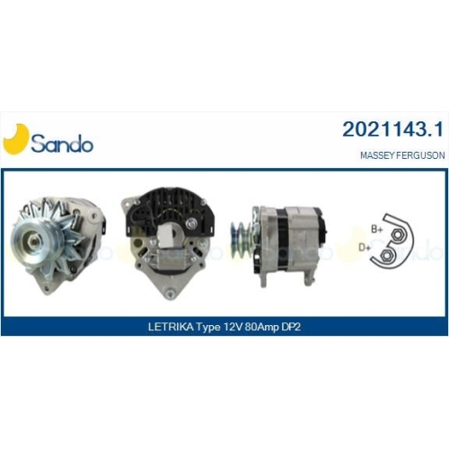 Generator Sando 2021143.1 f&uuml;r Agco
