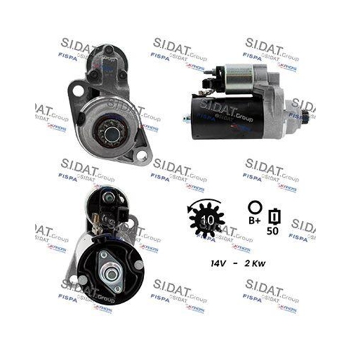 Starter Sidat S12BH0175 f&uuml;r Audi Seat Skoda VW Vag