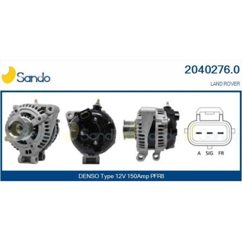Generator Sando 2040276.0 f&uuml;r Ford Land Rover