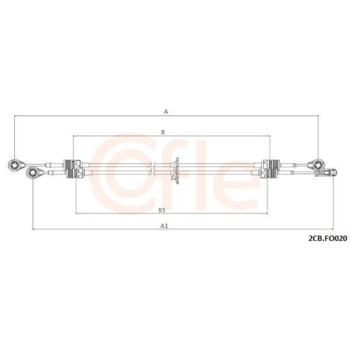 Seilzug Schaltgetriebe Cofle 2CB.FO020 f&uuml;r Ford